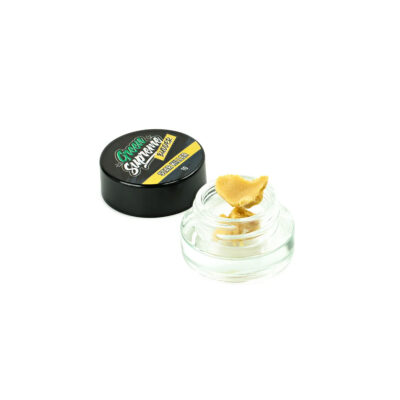 Green Supreme Star Killer hybrid strain 1g cannabis concentrate budder open container